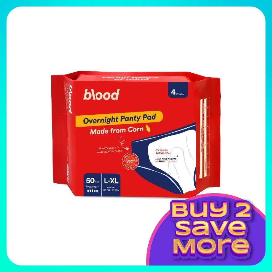 Overnight Panty Pad L-XL 4s