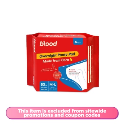 BLOOD Overnight Panty Pad M-L 4s
