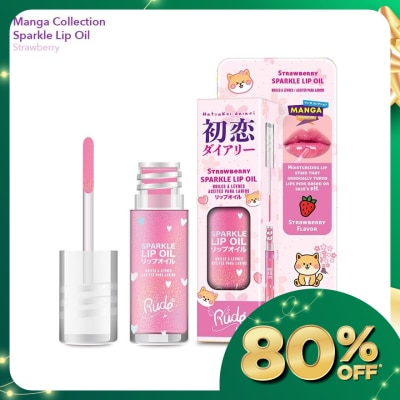 RUDE COSMETIC Manga Collection Manga Sparkle Lip Oil Strawberry