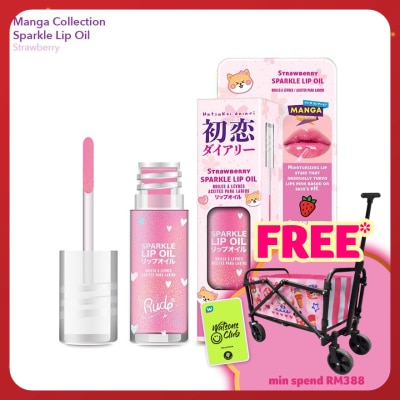 RUDE COSMETIC Manga Collection Manga Sparkle Lip Oil Strawberry