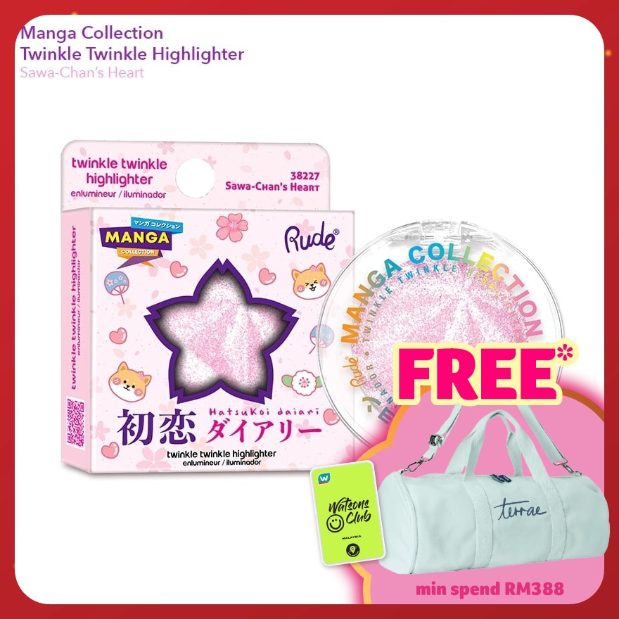 RUDE COSMETIC Manga Collection Twinkle Twinkle Highlighter Sawa-Chan's Heart