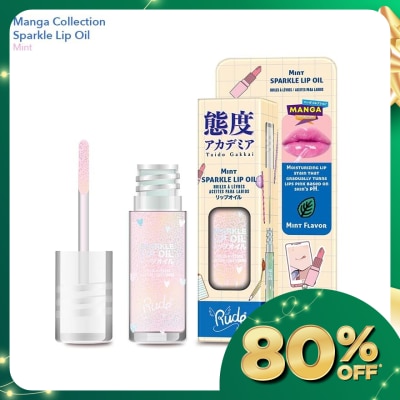RUDE COSMETIC Manga Collection Manga Sparkle Lip Oil Mint