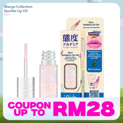 RUDE COSMETIC Manga Collection Manga Sparkle Lip Oil Mint