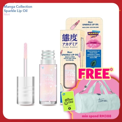 RUDE COSMETIC Manga Collection Manga Sparkle Lip Oil Mint