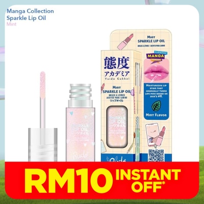 RUDE COSMETIC Manga Collection Manga Sparkle Lip Oil Mint