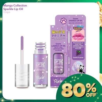 RUDE COSMETIC Manga Collection Manga Sparkle Lip Oil Grape