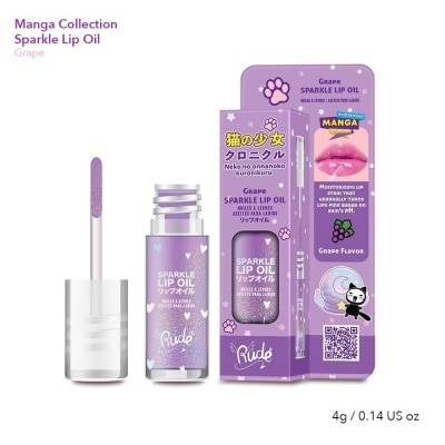 RUDE COSMETIC Manga Collection Manga Sparkle Lip Oil Grape