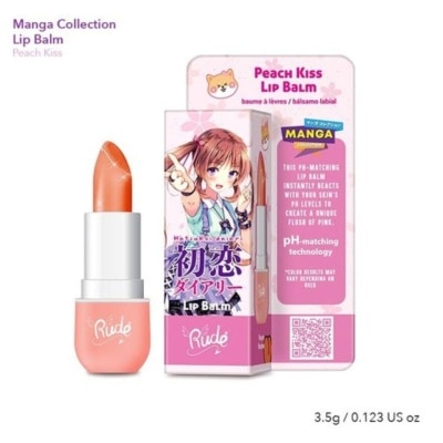 RUDE COSMETIC Manga Collection Lip Balm Peach Kiss