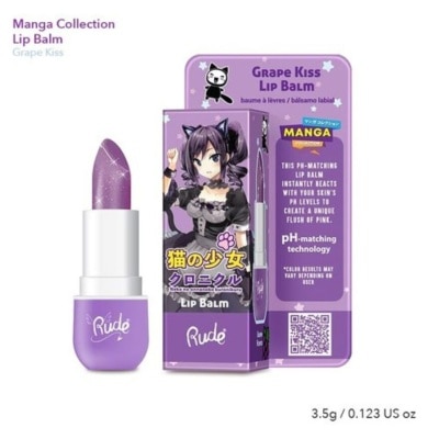 RUDE COSMETIC Manga Collection Lip Balm Grape Kiss