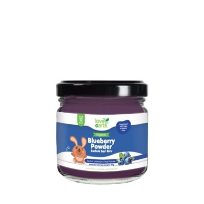 LOVE EARTH Organic Baby Powder Blueberry 40g