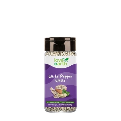 LOVE EARTH White Pepper Whole 70g