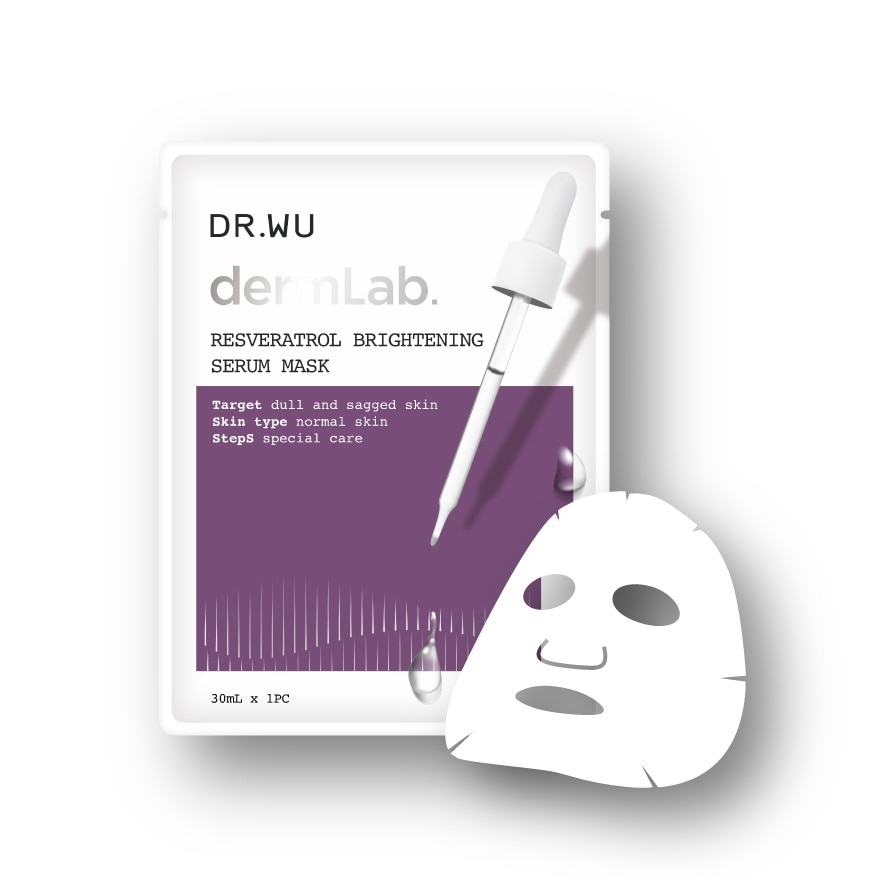 DermLab Resveratrol Brightening Serum Mask 1s