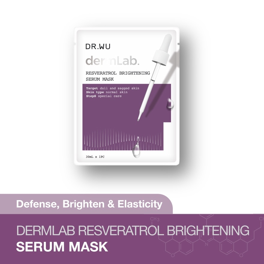 DermLab Resveratrol Brightening Serum Mask 1s