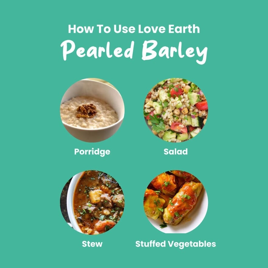 Organic Pearled Barley 580g