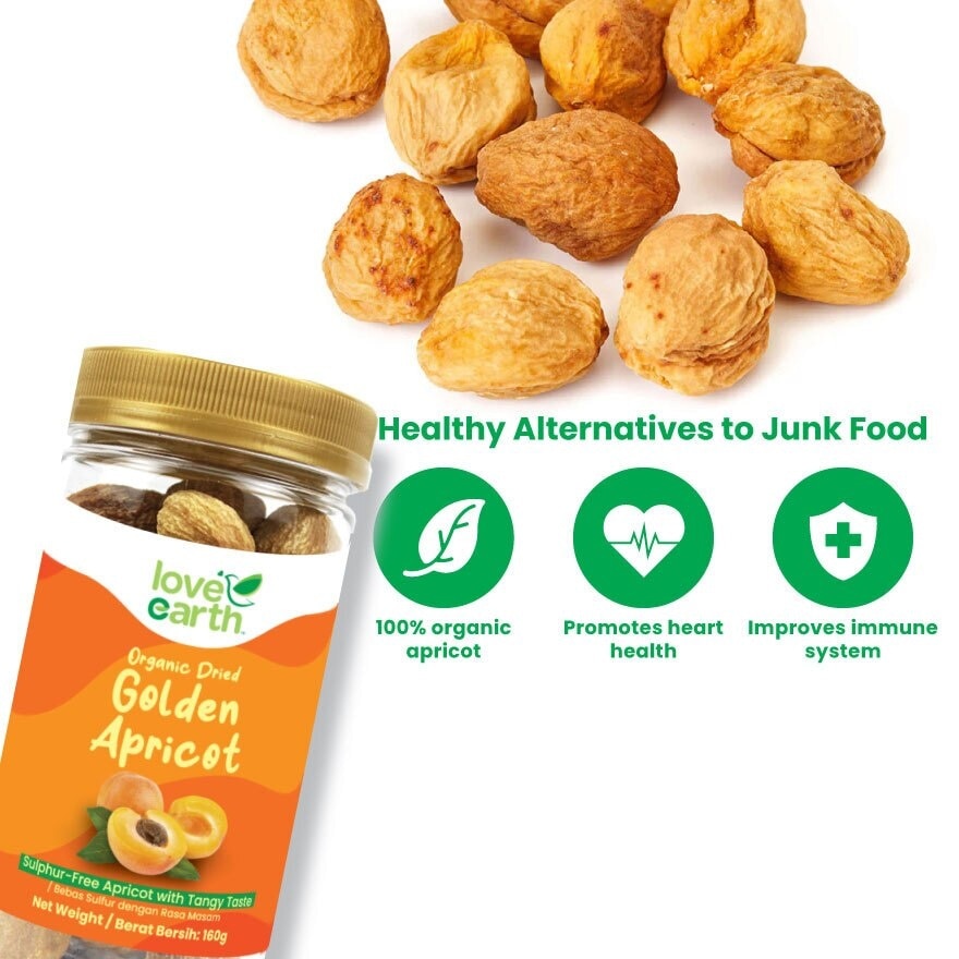 Organicanic Dried Golden Apricot 160g