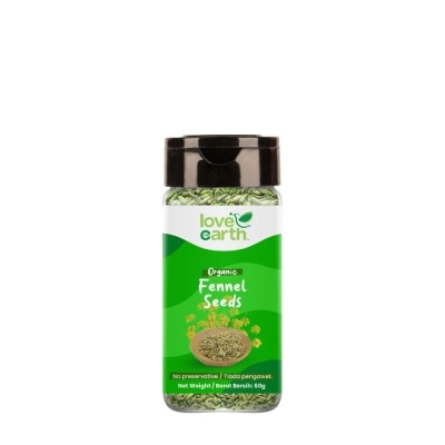 LOVE EARTH Organic Fennel Seed 60g