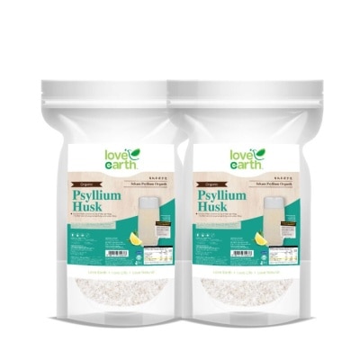 LOVE EARTH Organic Psyllium Husk Twin Pack 250g x 2