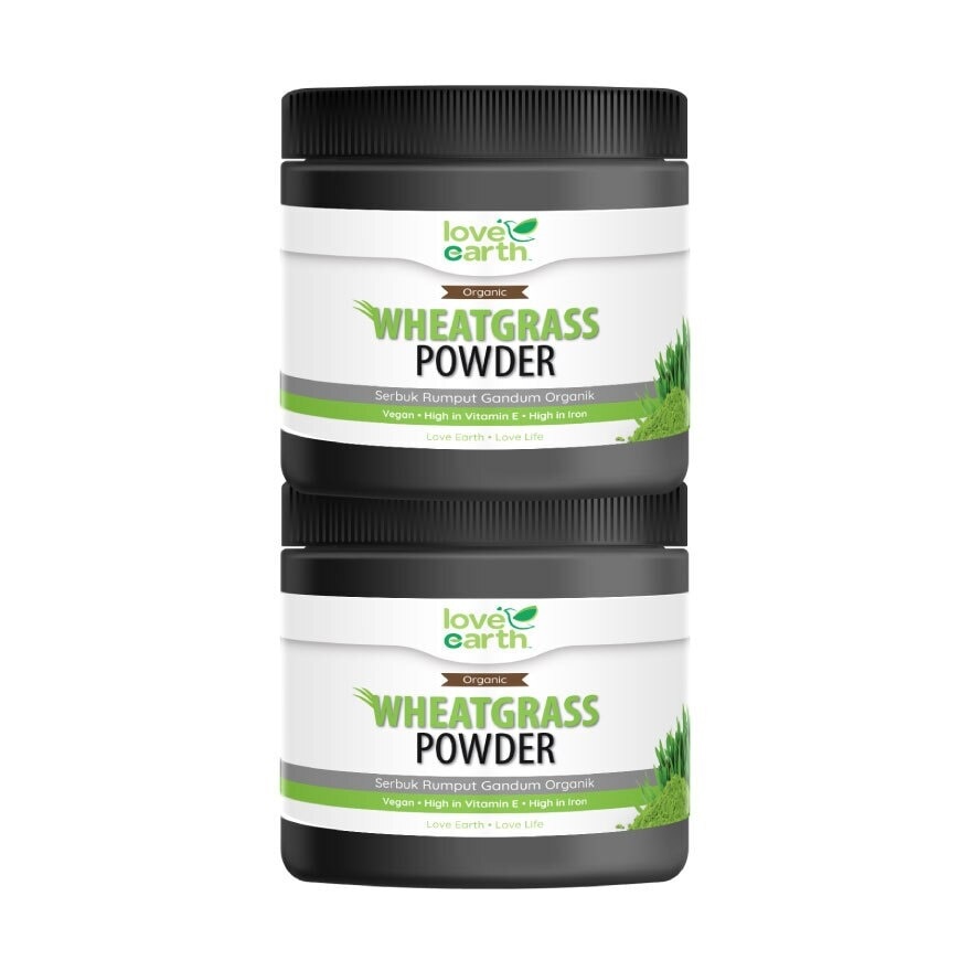 Organic Wheatgrass Powder Twin Pack 185g x 2