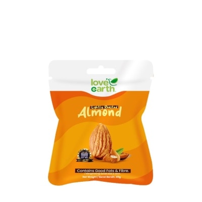 LOVE EARTH Lightly Roasted Almond Snack Pack 40g