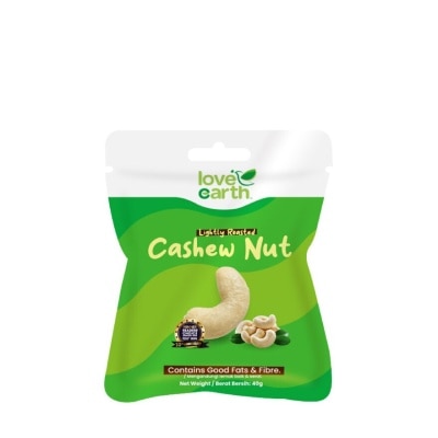 LOVE EARTH Lightly Roasted Cashew Snack Pack 40g