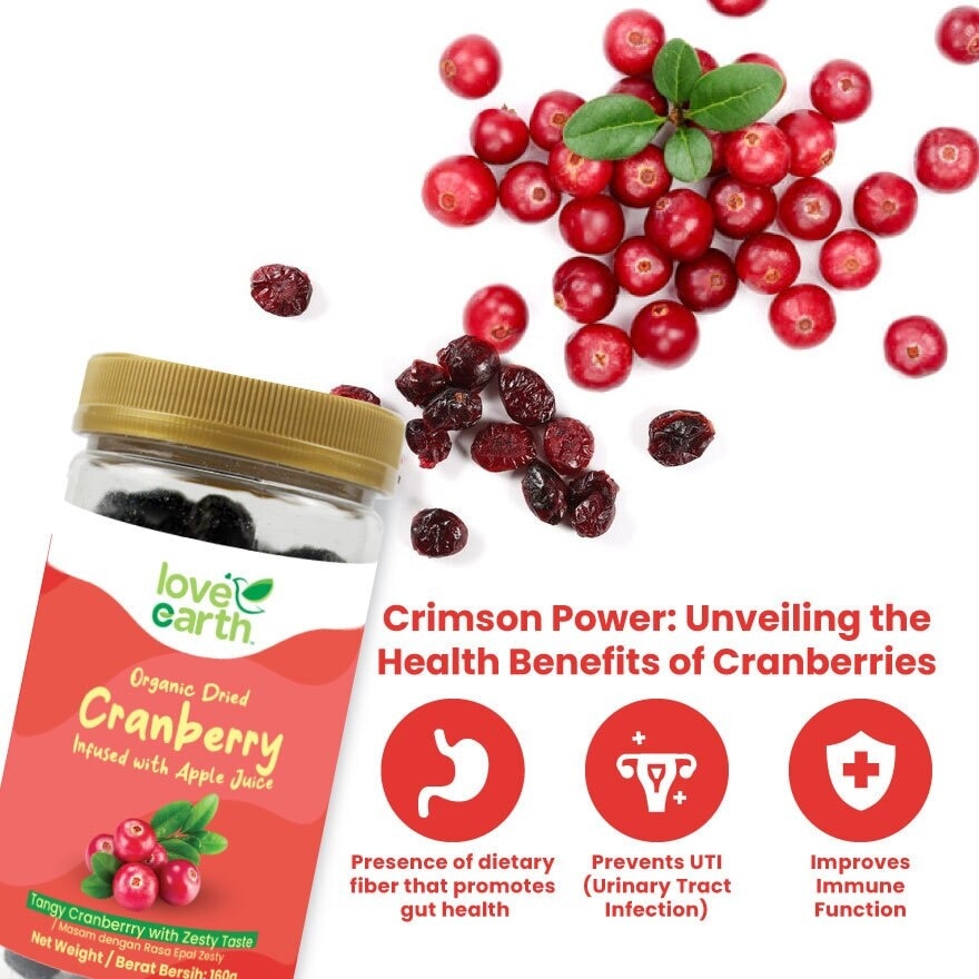 Organic Dried Cranberry 160g