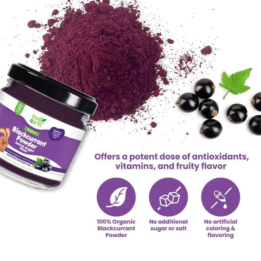 Organic Baby Powder Blackcurrant 40g