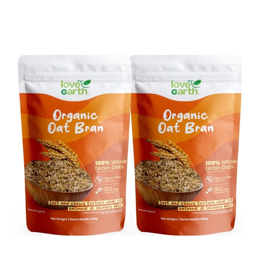 Organic Oat Bran Bundle 400g x2