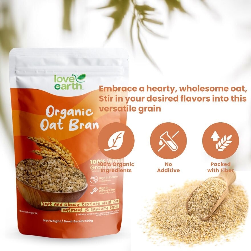 Organic Oat Bran Bundle 400g x2