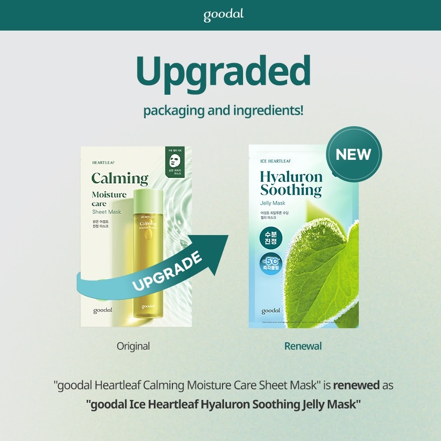 Ice Heartleaf Hyaluron Soothing Jelly Mask 1s