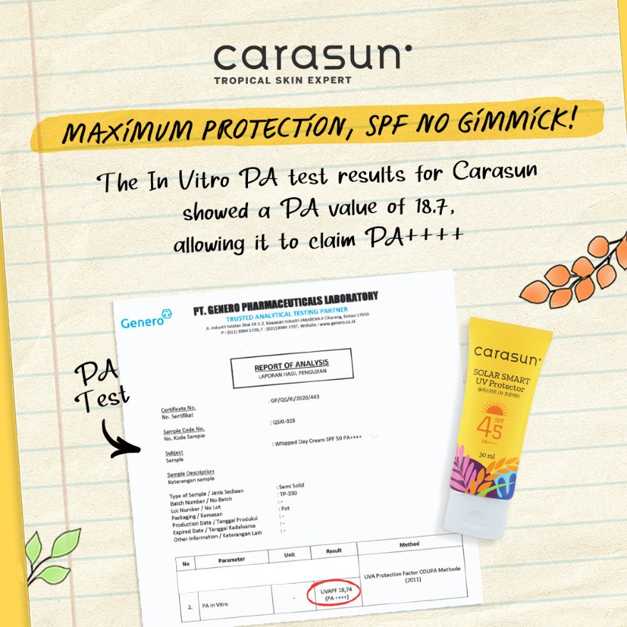 Solar Smart UV Protector SPF 45 PA++++ 30ml image