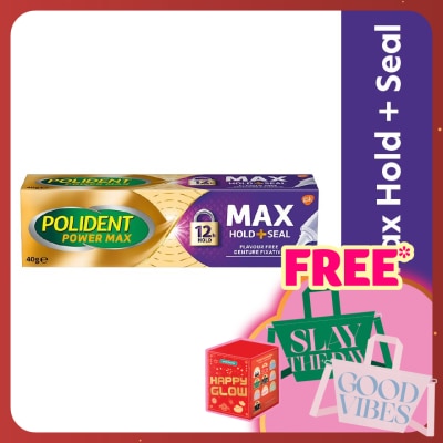 POLIDENT Max Hold & Seal Adhesive Cream 40g