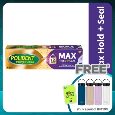 POLIDENT Max Hold & Seal Adhesive Cream 40g