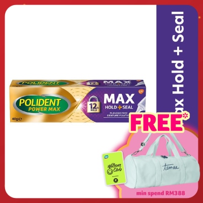 POLIDENT Max Hold & Seal Adhesive Cream 40g