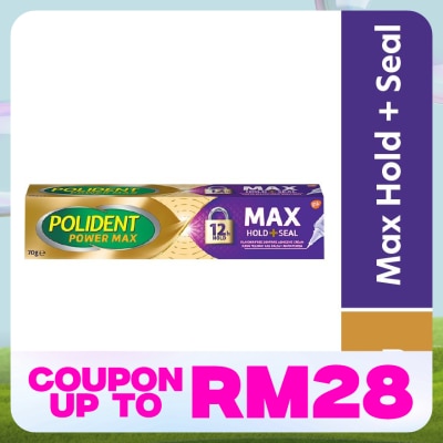 POLIDENT Max Hold & Seal Adhesive Cream 70g