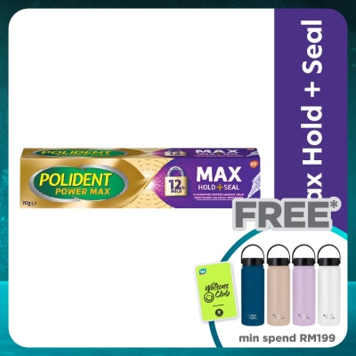 POLIDENT Max Hold & Seal Adhesive Cream 70g