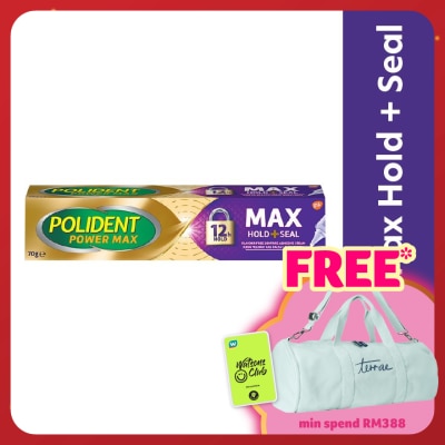 POLIDENT Max Hold & Seal Adhesive Cream 70g