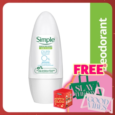 SIMPLE Pure 0% Aluminium Salts Roll-On 45ml