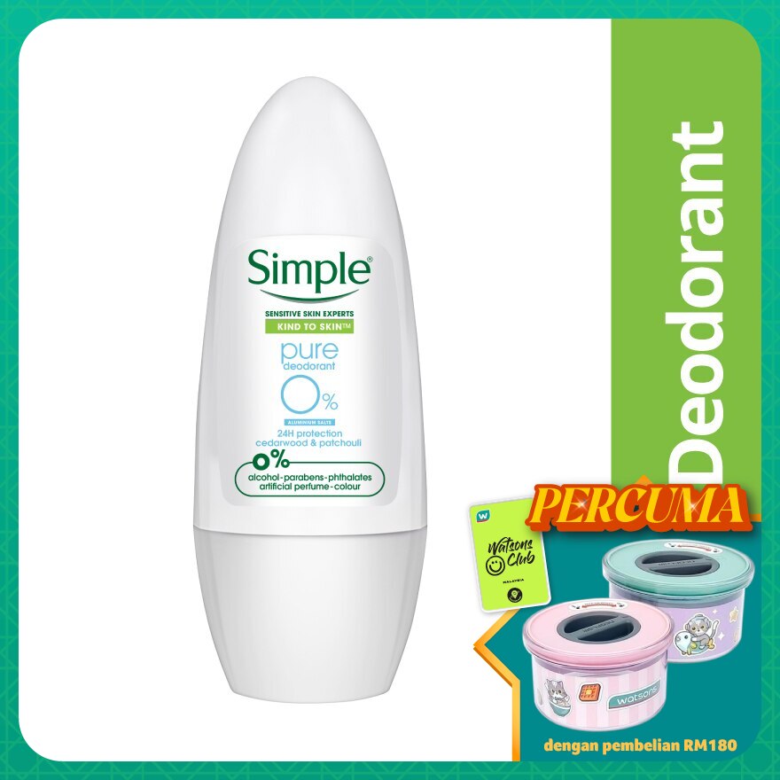 Pure 0% Aluminium Salts Roll-On 45ml