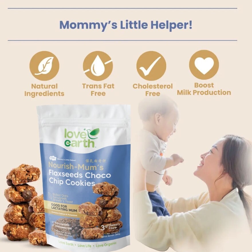 Flaxseeds Choco Chip Cookies 280g