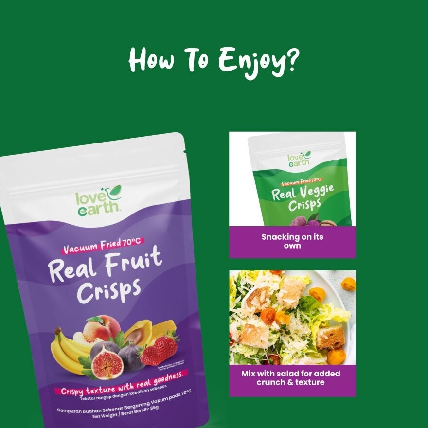 Real Fruit Crisps 85g