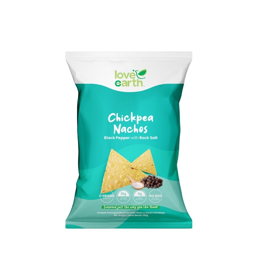 Chickpea Nachos Blackpepper & Himalaya Salt 90g