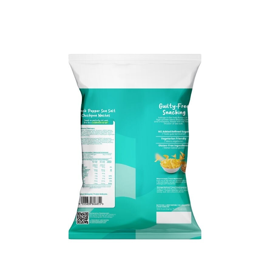 Chickpea Nachos Blackpepper & Himalaya Salt 90g