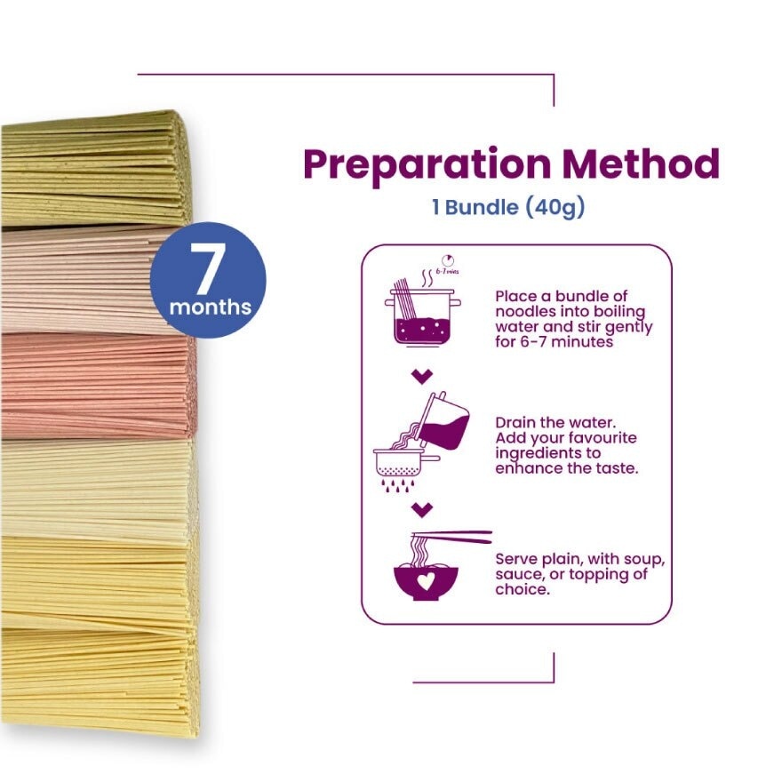 Organic Baby Noodles Beetroot, Pumpkin and Plain Wheat 180g