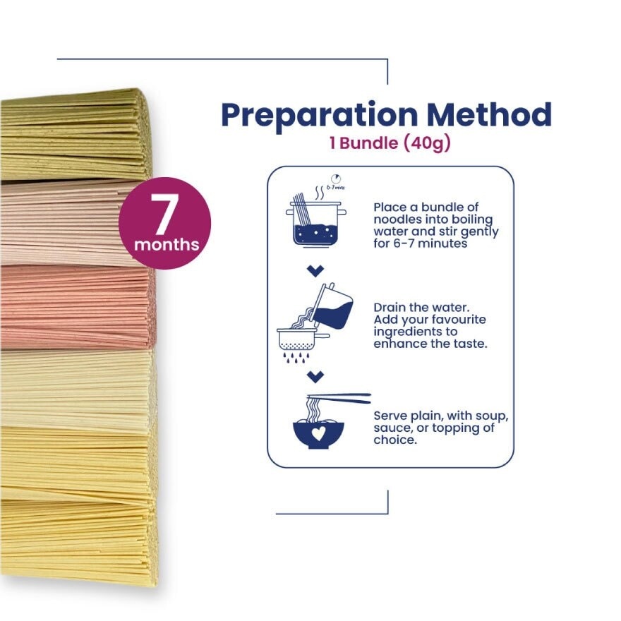 Organic Baby Noodles Carrot, Sweet Potato and Spinach 180g