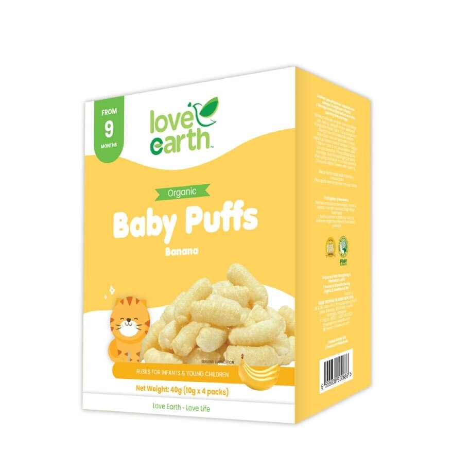 Organic Baby Puffs Banana 40g
