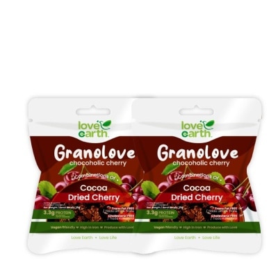 LOVE EARTH Chocoholic Cherry Granolove 35g x 2