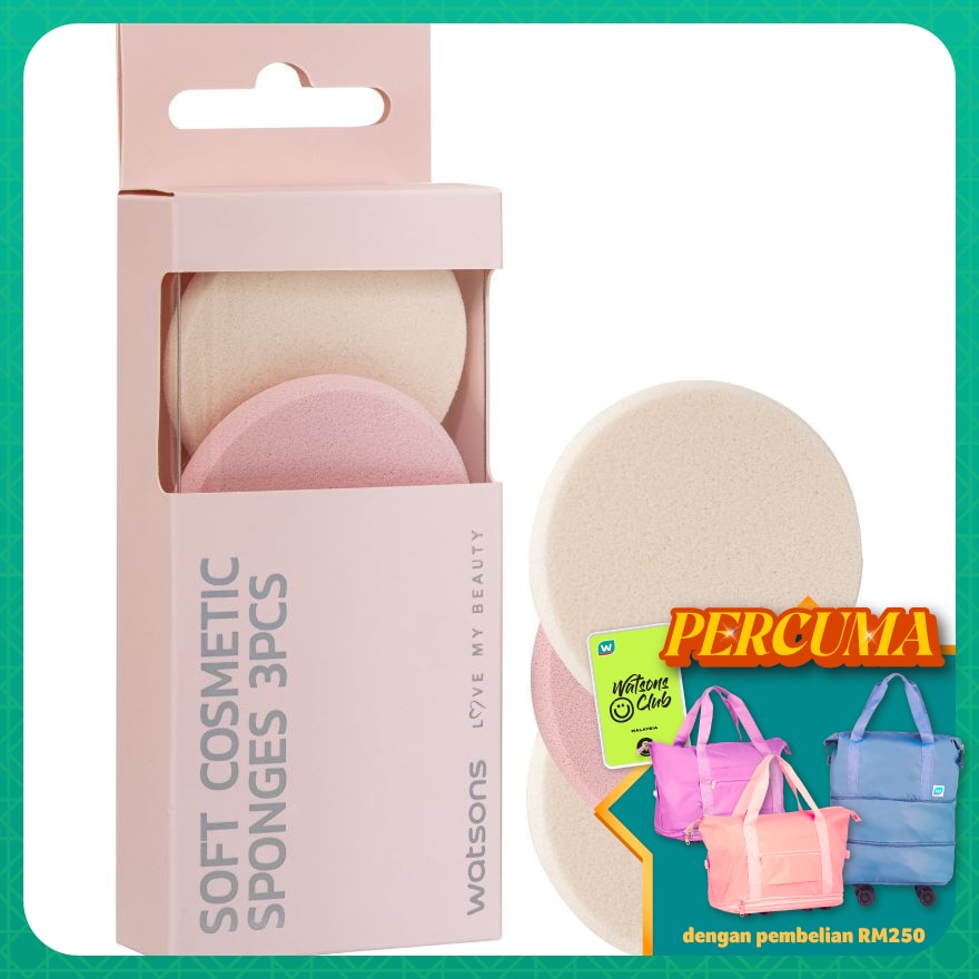 Soft Cosmetic Sponges 3s