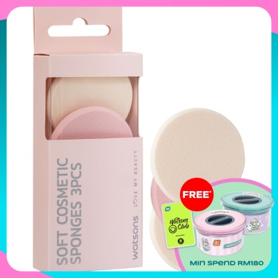 WATSONS Soft Cosmetic Sponges 3s