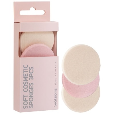 WATSONS, Soft Cosmetic Sponges 3s | Watsons Malaysia