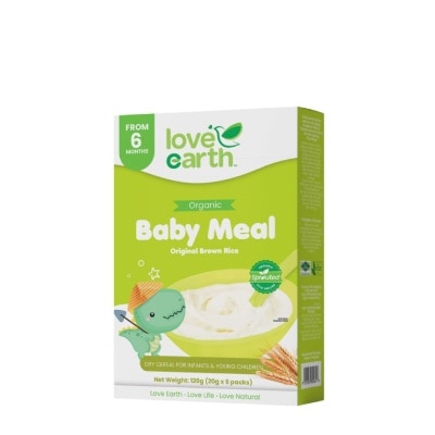 LOVE EARTH Organic Brown Rice Baby Meal Original 120g